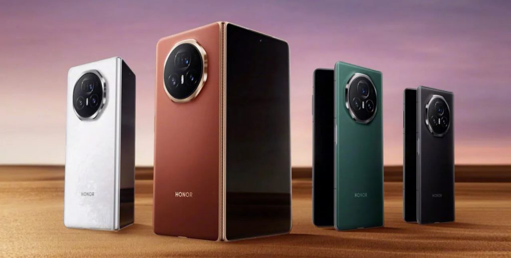 Honor Magic V3 in all 4 colorways.