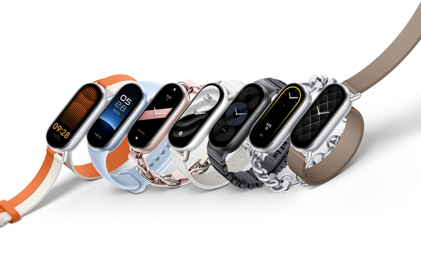 Xiaomi Smart Band 9 in 5 COLORWAYS.