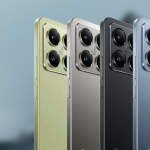 Xiaomi 14T in its 4 colorways; lemon green, titanium, black and blue.