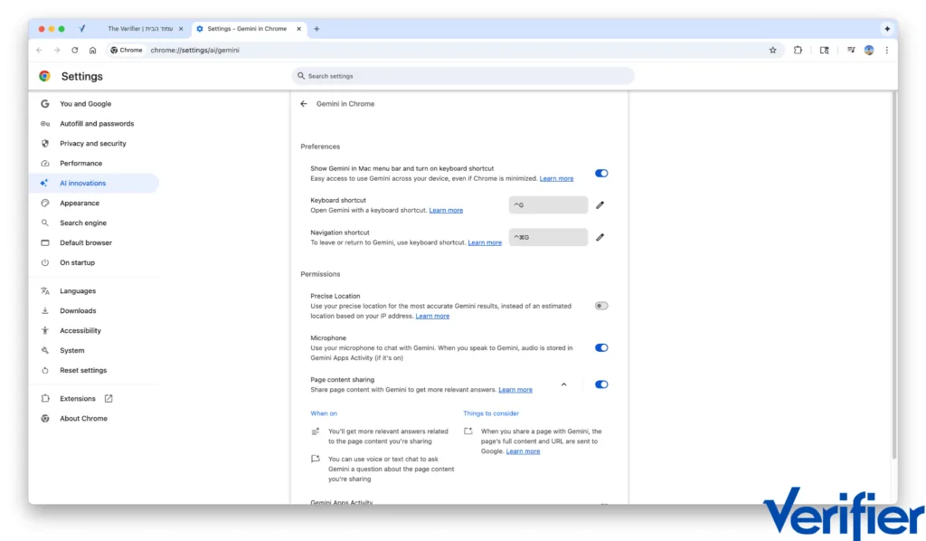 Gemini Chrome