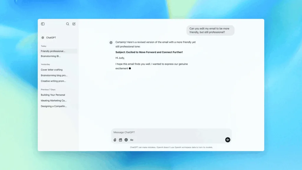 ChatGPT | תמונה: OpenAI