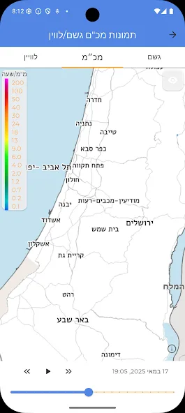 תמונה: השירות המטאורולוגי הישראלי