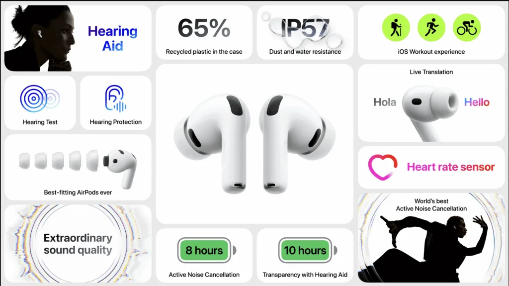 AirPods Pro 3 | תמונה: אפל
