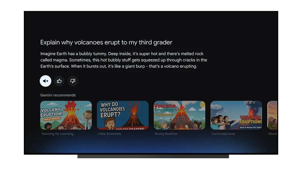Gemini Android TV | תמונה: גוגל