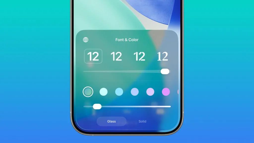 מסך הנעילה עם שקיפות מלאה או חלקית | תמונה: MacRumors