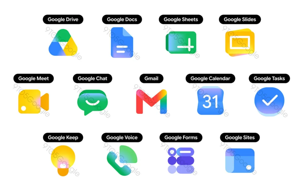 האייקונים החדשים | תמונה: 9to5google