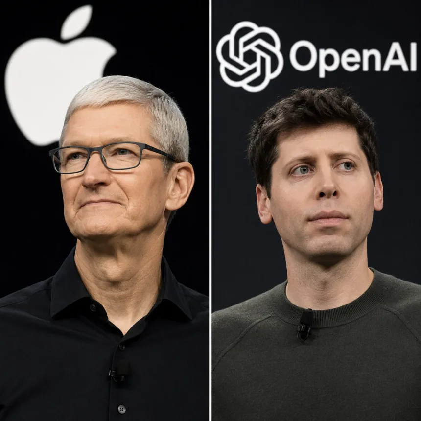 OpenAI ו-Apple | תמונה: רשת, שימוש על פי סעיף 27 א'