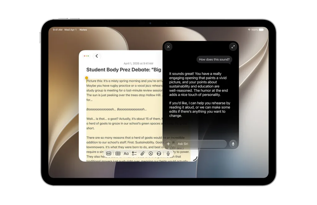 iPadOS 27 | תמונה: אפל